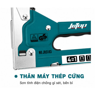 Súng Bắn Ghim Đa Năng JCTOP Kìm Đóng Ghim Cầm Tay Cho Gỗ Vải Da Trang Trí Nội Thất