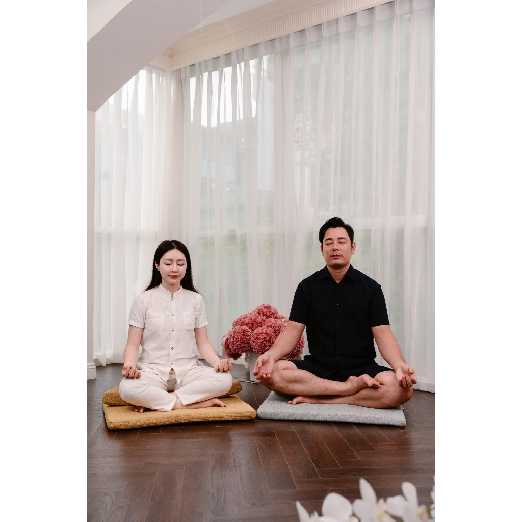 Đệm ngồi thiền ZEN (Thegioisofa) ghế ngồi thiền giúp lưng thẳng, ngồi vững, thiền sâu, không tê chân
