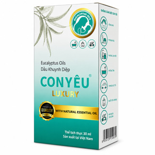 Dầu Khuynh Diệp Con Yêu LUXURY - Pure - làm ấm người, phòng cảm lạnh chai 30ml