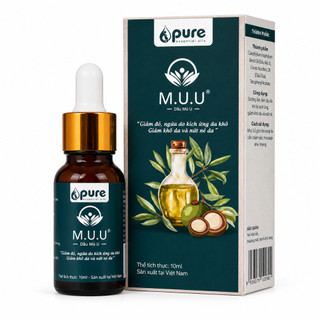 Dầu mù u M.U.U - PURE - Tamanu Oil Chăm sóc làn da, giảm bỏng, giảm ngứa, giảm hăm tã 30ml/50ml