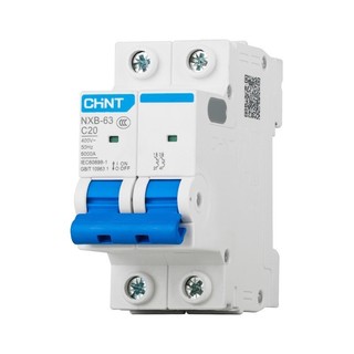 CB, MCB, Aptomat, Cầu dao Chint 2 pha từ 1A - 63A