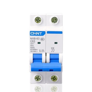CB, MCB, Aptomat, Cầu dao Chint 2 pha từ 1A - 63A