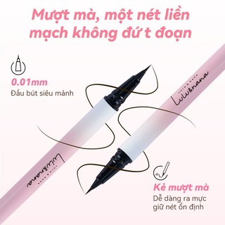 Bút Kẻ Mắt LULU&NANA Nét Mỏng 0.01mm Mượt Mà, Chống Run, Bền Màu Lâu Trôi Suốt 8h