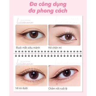 Bút Kẻ Mắt LULU&NANA Nét Mỏng 0.01mm Mượt Mà, Chống Run, Bền Màu Lâu Trôi Suốt 8h