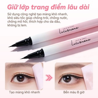 Bút Kẻ Mắt LULU&NANA Nét Mỏng 0.01mm Mượt Mà, Chống Run, Bền Màu Lâu Trôi Suốt 8h