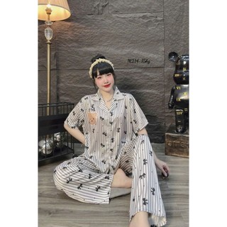 Bộ Đồ Pijama Latin Tơ Tằm,Mẫu Đa Dạng Size 45-60 kg và 60-75kg Màu Trẻ Trung, Sang Xịn