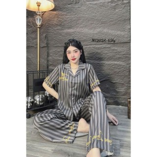 Bộ Đồ Pijama Latin(Lụa Mịn)Cao Cấp, có hai Size  45-60 kg và  60-75 kg , Cho Nữ Mặc Bốn Mùa