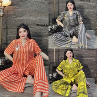 Bộ Đồ Pijama Latin(Lụa Mịn)Cao Cấp, có hai Size  45-60 kg và  60-75 kg , Cho Nữ Mặc Bốn Mùa