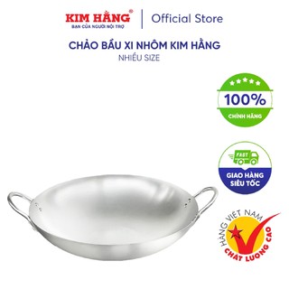 Chảo Nhôm Bầu xi Kim Hằng (size 40-50cm)