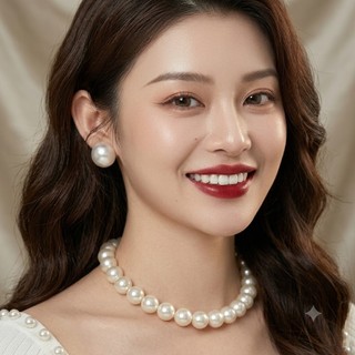[ DAISYN ] N817 dây chuyền hạt ngọc trai nhân tạo 14li chuỗi hạt ngọc trai nhân tạo sang trọng