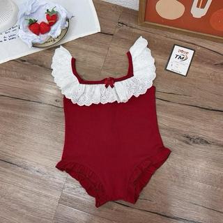 B3-M- [tomnaukids] Đồ bơi phối ren cho bé gái size từ 10-32Kg