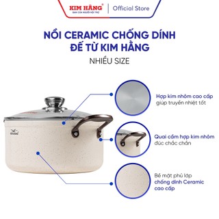 Nồi nhôm Ceramic Thanh Xuân chống dính đế từ Kim Hằng