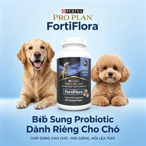 men vi sinh đường tiêu hóa cho thú cưng, 45viên/90viên Dùng cho chó