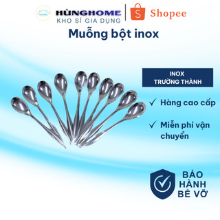 [GIÁ SỈ] Bộ 20 Muỗng Inox Ăn Canh – Muỗng Bầu, Vuông, Nhọn Siêu Bền