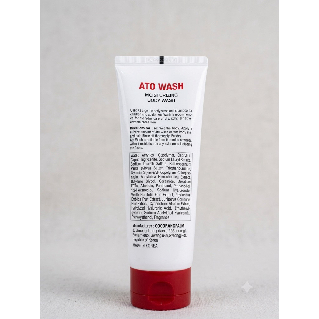 [UY TÍN CHÍNH HÃNG] Sữa Tắm Ato Wash Moisturizing Body Wash Làm Mềm Mịn Da, Cấp Ẩm Da Giảm Ngứa Cho Da Khô - 150ml