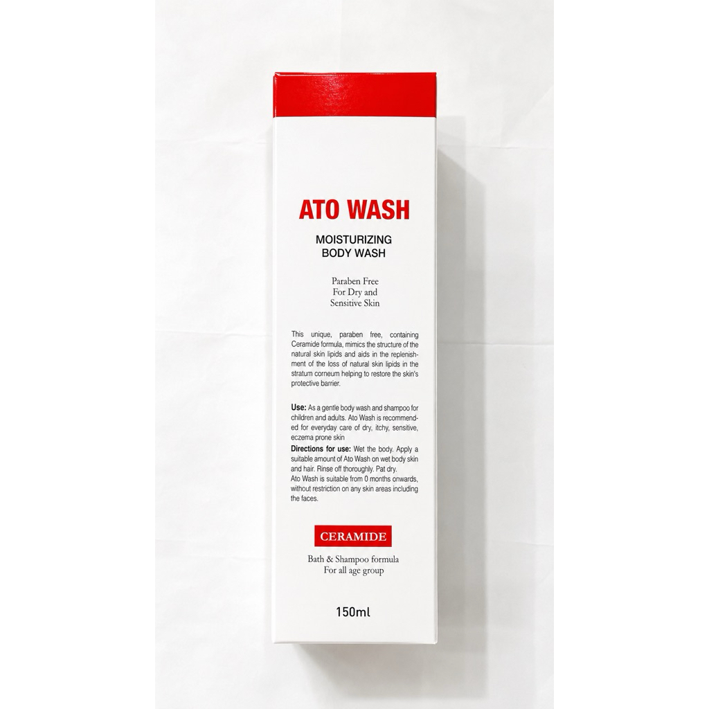 [UY TÍN CHÍNH HÃNG] Sữa Tắm Ato Wash Moisturizing Body Wash Làm Mềm Mịn Da, Cấp Ẩm Da Giảm Ngứa Cho Da Khô - 150ml