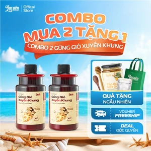Combo 2 Hũ Chiết Xuất Gừng Xuyên Khung Lạc Yên Foods, Kèm Quà Tặng - Thảo Mộc Ngâm Chân, Pha Tắm