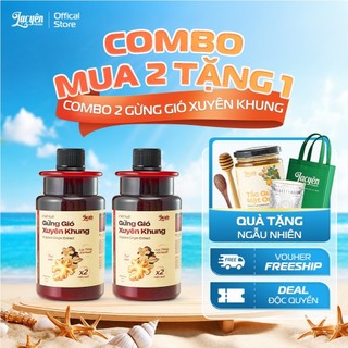 Combo 2 Hũ Chiết Xuất Gừng Xuyên Khung Lạc Yên Foods, Kèm Quà Tặng - Thảo Mộc Ngâm Chân, Pha Tắm