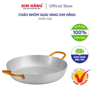 Chảo nhôm quai vàng Kim Hằng (size 18 -> 30cm)