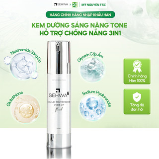 Kem Dưỡng Sáng Nâng Tone Hỗ Trợ Chống Nắng 3in1 SEHWA – Dưỡng Ẩm Sáng Da, Kem Lót Makeup – 50ml