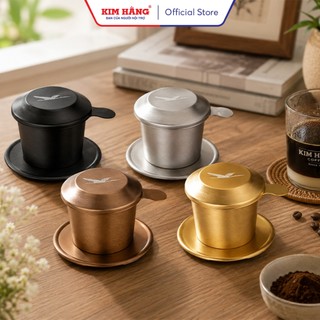 Phin Cafe Nhôm Kim Hằng Xi Màu Nâu KHG8035
