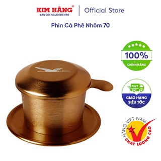 Phin Cafe Nhôm Kim Hằng Xi Màu Nâu KHG8035
