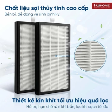 Combo Màng Lọc HEPA H13 Fujihome AP5PRO - 2 Tấm Lọc Thay Thế, Lọc Sạch Sâu, Giữ Không Khí Trong Lành