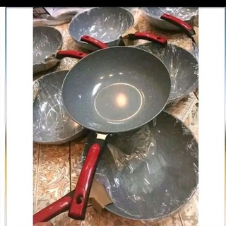 Chảo Vân Đá Sâu Lòng Chống Dính Size 32cm Dùng Cho Mọi Bếp