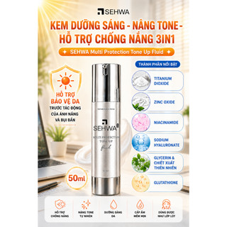 Kem Dưỡng Sáng Nâng Tone Hỗ Trợ Chống Nắng 3in1 SEHWA – Dưỡng Ẩm Sáng Da, Kem Lót Makeup – 50ml