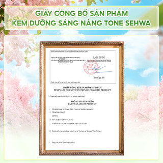 Kem Dưỡng Sáng Nâng Tone Hỗ Trợ Chống Nắng 3in1 SEHWA – Dưỡng Ẩm Sáng Da, Kem Lót Makeup – 50ml
