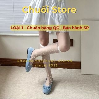 Giày bệt nữ da PU tổng hợp dệt vải đế cao su xinh xắn đễ thương đáng yêu dễ phối đồ