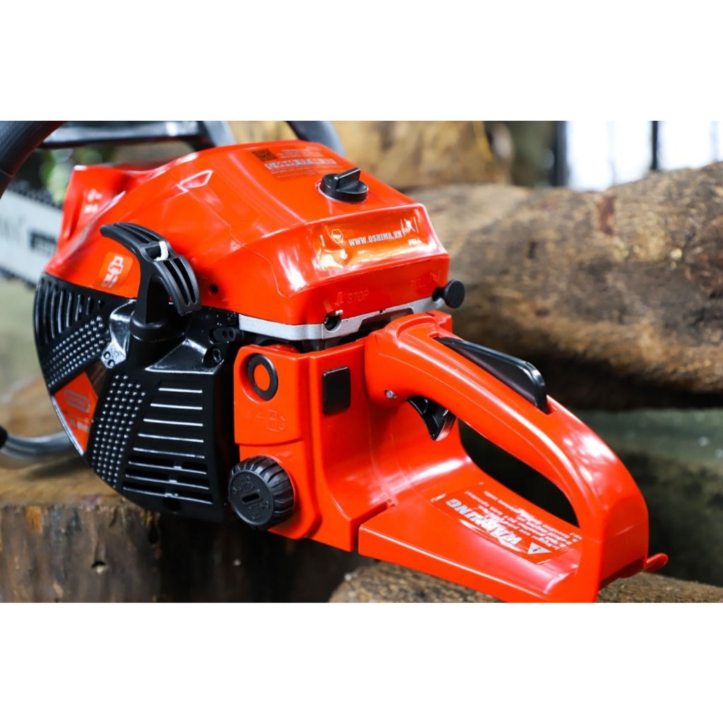 Cưa xích Oshima OS5900 - Công suất 2.5 KW - Động cơ 2 Thì 58cc - Bảo Hành Chính Hãng 12 Tháng