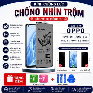 Kính Cường Lực Chống Nhìn Trộm Tê Giác Dành Cho OPPO Reno 7 5g Reno 7 z 5g Reno 6 Reno 6 z Reno 5