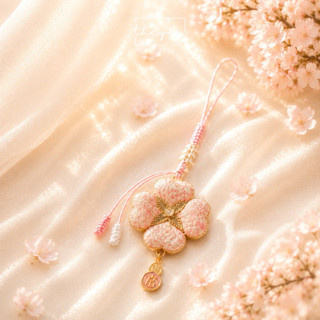 Móc Treo Điện Thoại, Túi Xách Tơ Gấm Pastel Handmade - Phụ Kiện Vintage Nàng Thơ TheYÊN [Gấm Hoa]