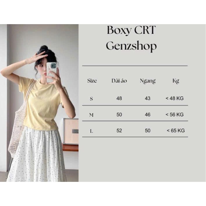 ÁO THUN CRT BOXY DÁNG NỮ 2026  DỄ THƯƠNG DỄ PHỐI ĐỒ | BigBuy360 - bigbuy360.vn