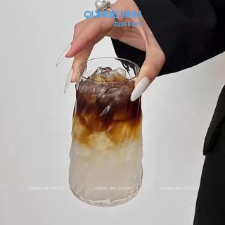 SET 6 Cốc thủy tinh chịu nhiệt dáng tháp sần, tháp sọc uống sinh tố, cà phê, nước ép 440ml