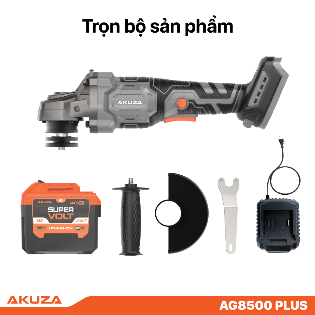 Máy Mài AKUZA AG100 PLUS Chính Hãng, Động Cơ Không Chổi Than