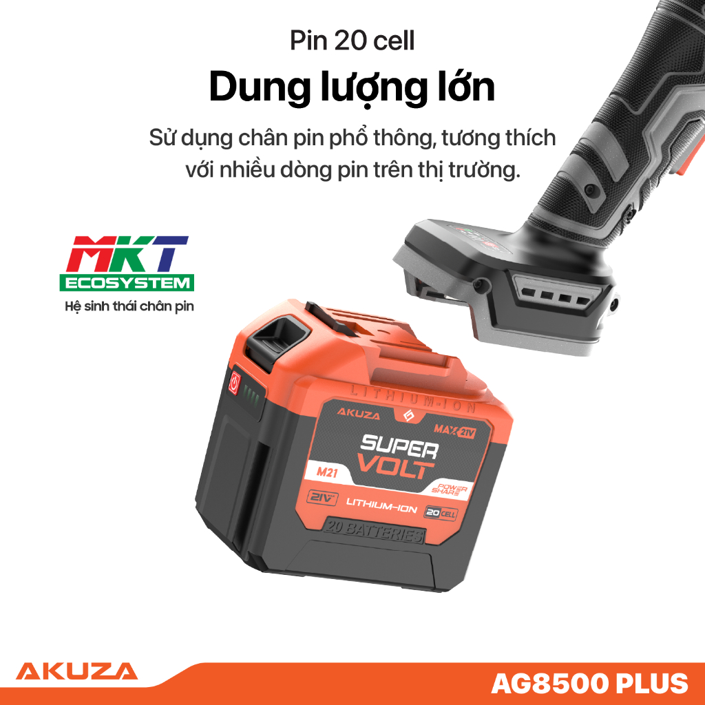 Máy Mài AKUZA AG100 PLUS Chính Hãng, Động Cơ Không Chổi Than