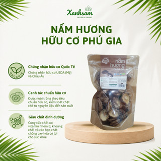 Nấm Khô Hữu Cơ Phú Gia 100g - Xanhsam Natural & Organic