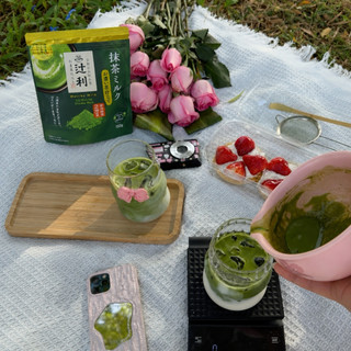 Bột Trà Xanh Matcha Milk Uji Tsujiri Nhật Bản Gói Vị Thường 150gr & Vị Đậm Đặc Healthy 190gr M46