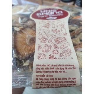 Nấm Khô Hữu Cơ Phú Gia 100g - Xanhsam Natural & Organic