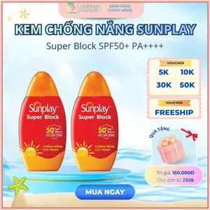 Kem Chống Nắng Sunplay SPF50+ PA++++ 30G, Chống Tia UVA UVB, Dùng Cho Mặt Và Toàn Thân, Không Cồn