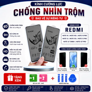 Kính Cường Lực Chống Nhìn Trộm Dành Cho Redmi Note 10 10S Note 10 Pro Note 12 12S Note 12 Pro Note 12 Turbo Note 12T Pro