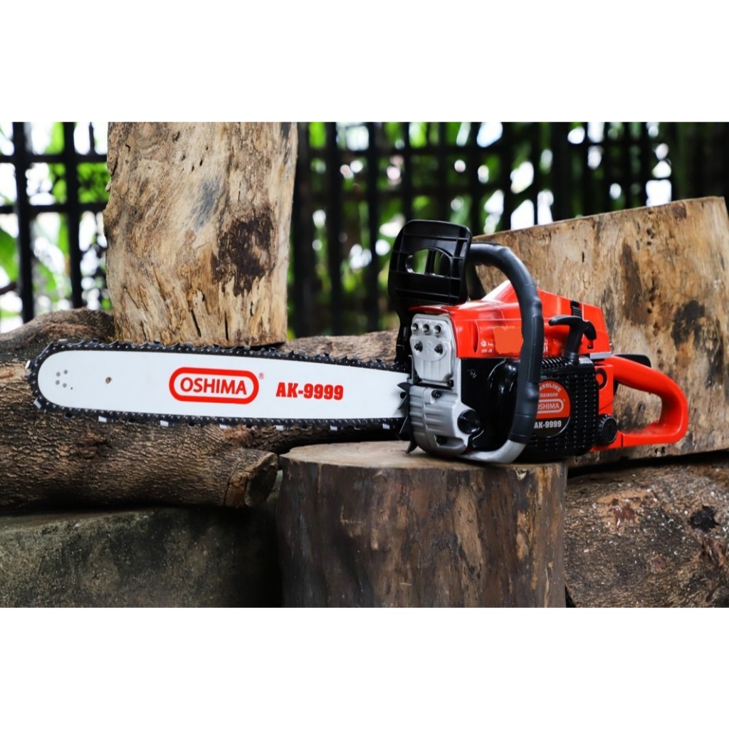 Cưa xích Oshima AK9999 - Công suất 2.5 KW - Động cơ 2 Thì 58cc - Bảo Hành Chính Hãng 12 Tháng