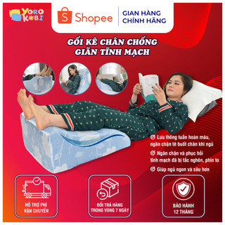 [BEST SELLER] Gối Kê Chân Giãn Tĩnh Mạch Yorokobi - PU Foam Cao Cấp, Giảm Phù Nề, Giảm Mỏi Chân, Hỗ Trợ Tuần Hoàn Máu