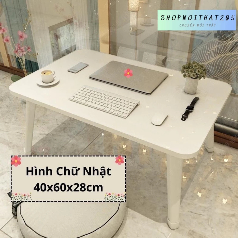 [FURNI HOME] Bàn học gấp gọn ngồi bệt bàn học làm việc tiện ích chân nhựa cứng 40x60cm GP148