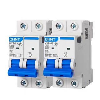 CB, MCB, Aptomat, Cầu dao Chint 2 pha từ 1A - 63A