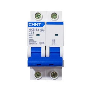 CB, MCB, Aptomat, Cầu dao Chint 2 pha từ 1A - 63A