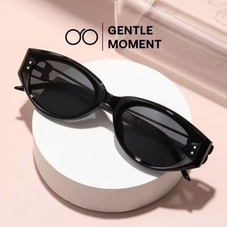 Kính râm mắt mèo chống tia UV GENTLE MOMENT kính mát gọng kim loại sang trọng thời trang nam nữ GM3358