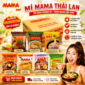 Combo Mì Gói Mama Thái Đủ Vị (Heo Bằm-Tomyum-Sốt Kem-Bò Hầm-Vịt Tiềm-Gà-Chay Rau Củ)